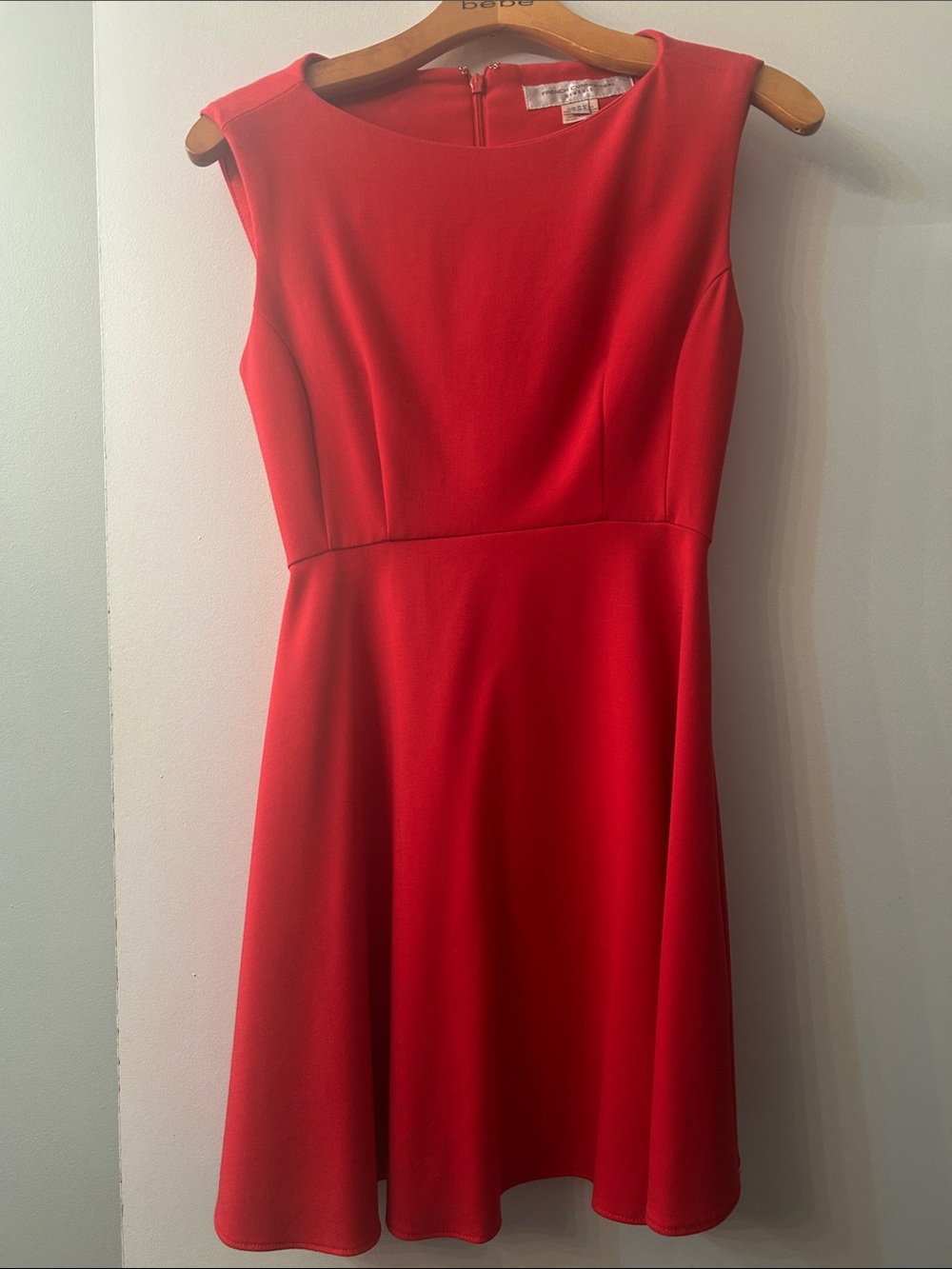 French Connection Pink Sleeveless Fit-and-Flare Dress